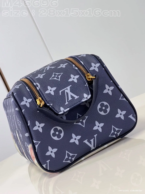 Official oldcobbler LOUIS VUITTON POUCH TOILET KIT DOPP 0817